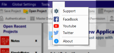 The Main Menu Bar | Radsystems Studio - Help Documentation