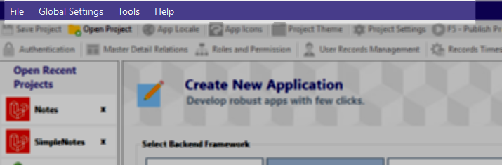 The Main Menu Bar | Radsystems Studio - Help Documentation