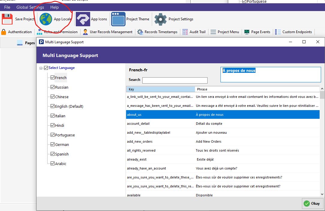 App Locale Radsystems Studio Documentation